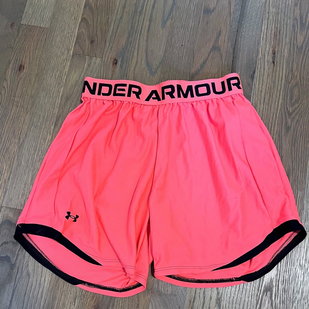 Under armor pink shorts